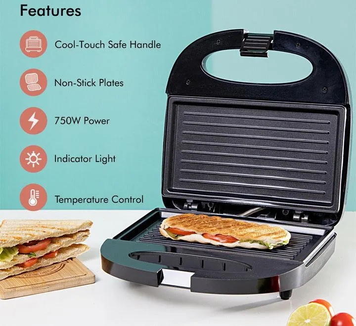 2 Slice Sandwich Grill Maker