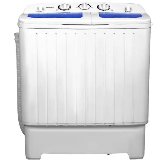 20 lbs Compact Twin Tub Washing Machine for Home Use