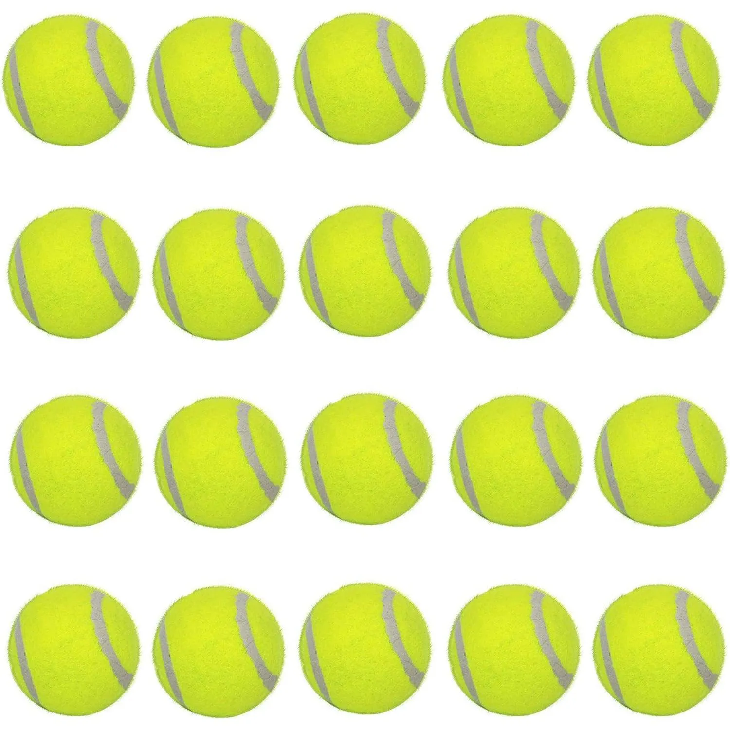 20 Pcs Pet Dog Tennis Ball Premium Fetch Toy 2 Inch Mini Tennis Ball for Puppy Small Dog