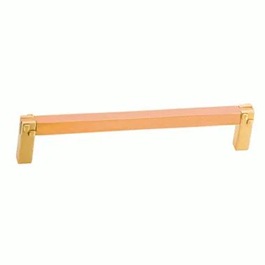 3 7/8 Inch (3 1/2 Inch c-c) Solid Brass Mortise & Tenon Pull (Satin Brass Finish)