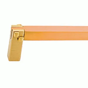 3 7/8 Inch (3 1/2 Inch c-c) Solid Brass Mortise & Tenon Pull (Satin Brass Finish)