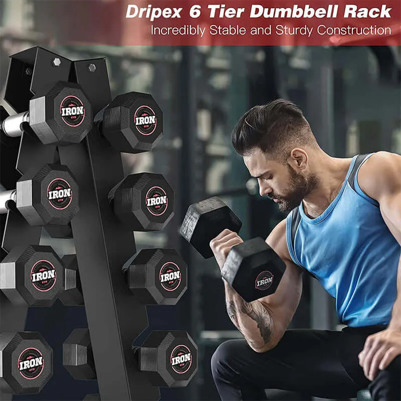 6-Tier Dumbbell Rack Stand