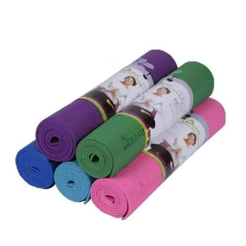 6MM PVC Printed Yoga Mat Non-slip Thicken Foaming Fitness Exercise Mat For Beginner