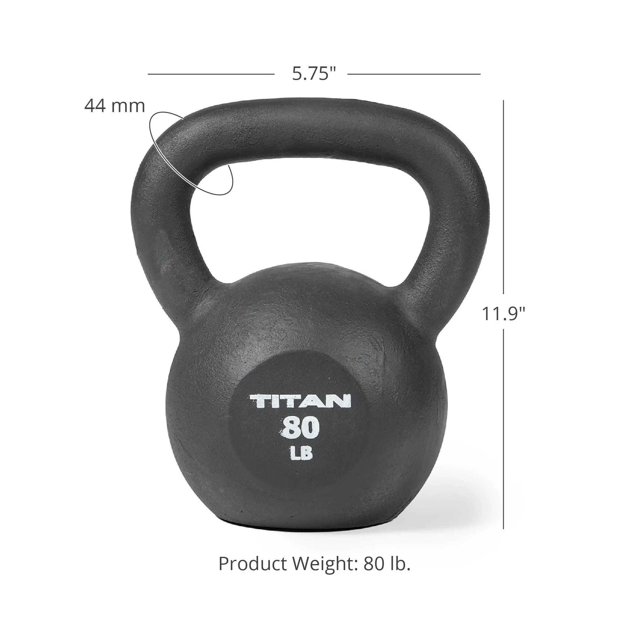 80 LB Cast Iron Kettlebell