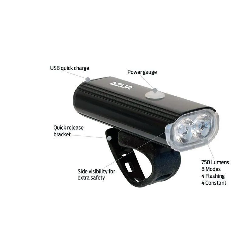 Azur Performance Halo - 750 Lumens - Front Light