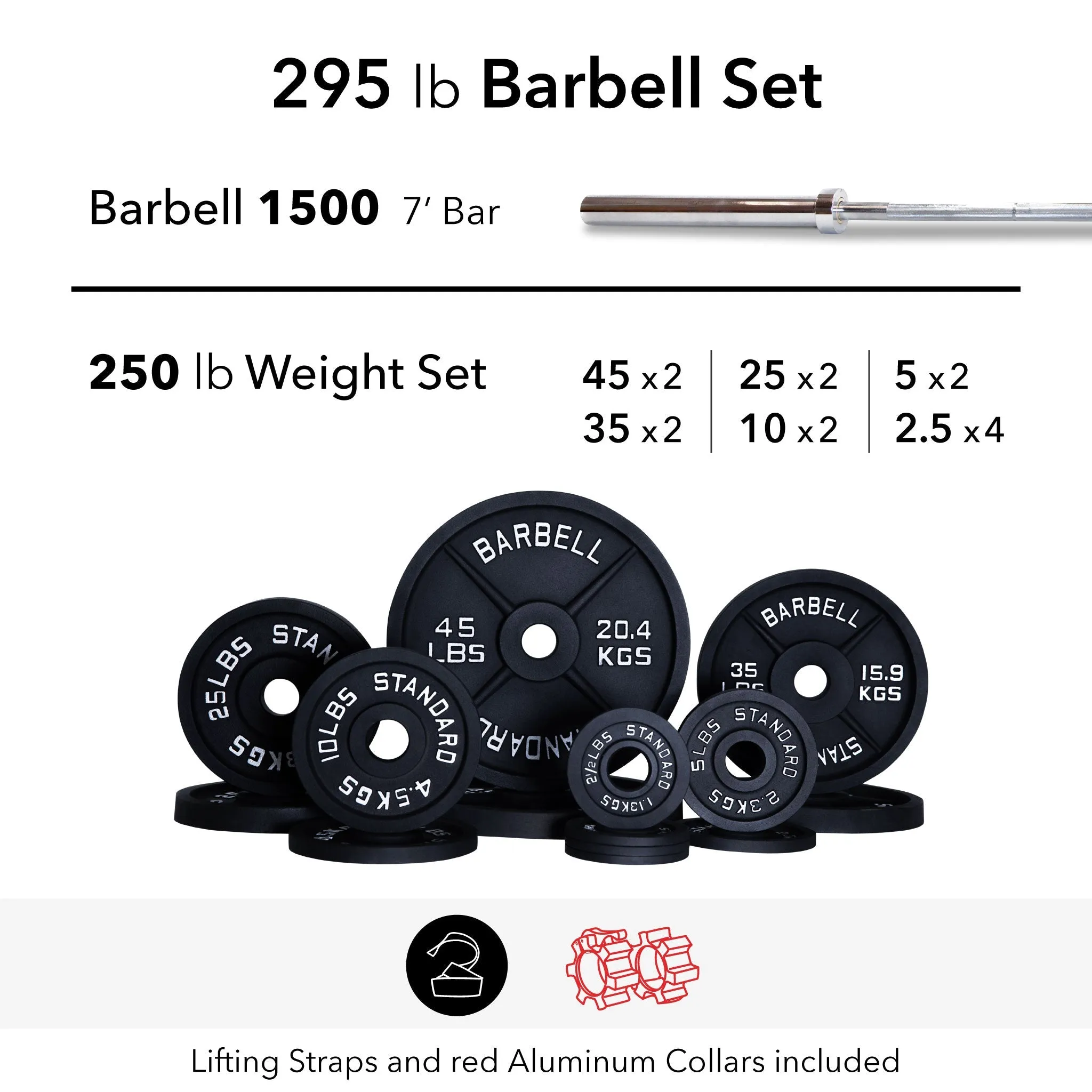 Barbell 1500 Olympic Barbell Weight Sets