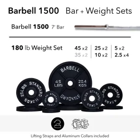 Barbell 1500 Olympic Barbell Weight Sets