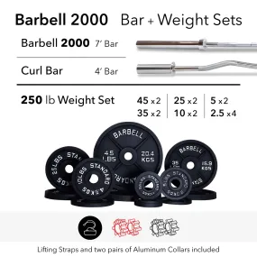 Barbell 2000 Powerlifting Barbell Weight Sets