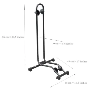 BikeHand Bike Floor Stand Parking Rack Stand - for 24"-29" Mountain MTB & Road Bikes Bicycles Indoor Outdoor Garage Storage - Fat Bike for 3 Bikes