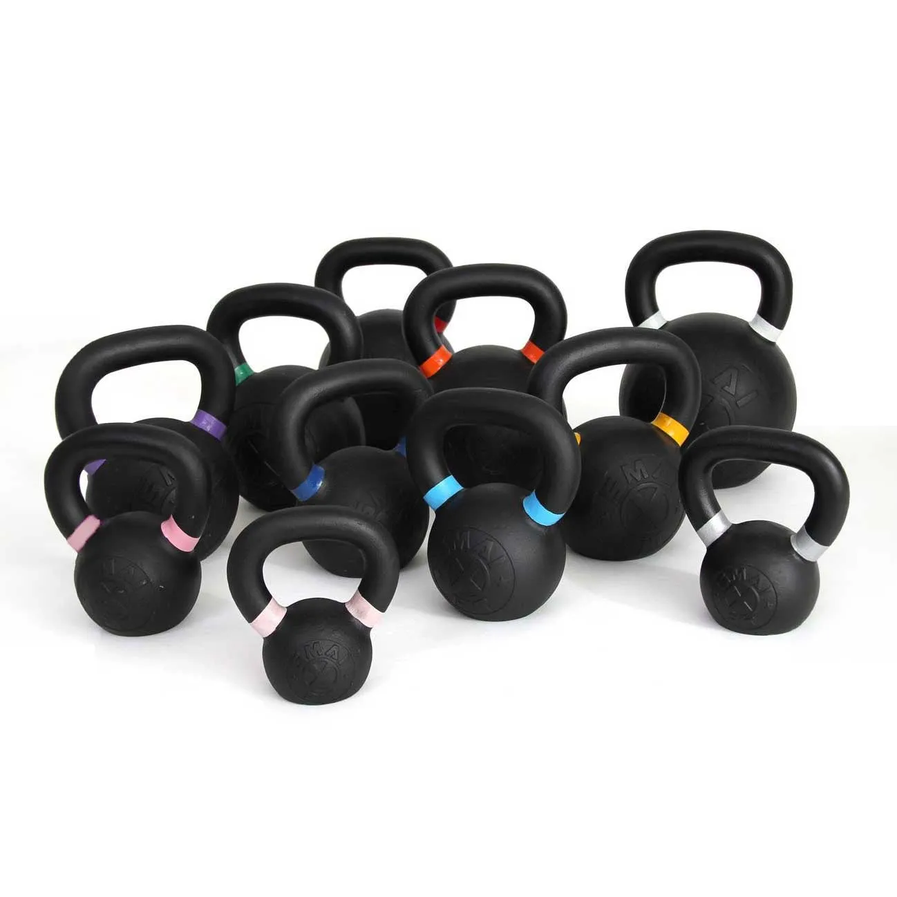 Cast Iron Kettlebell Set 120kg with Storage Rack