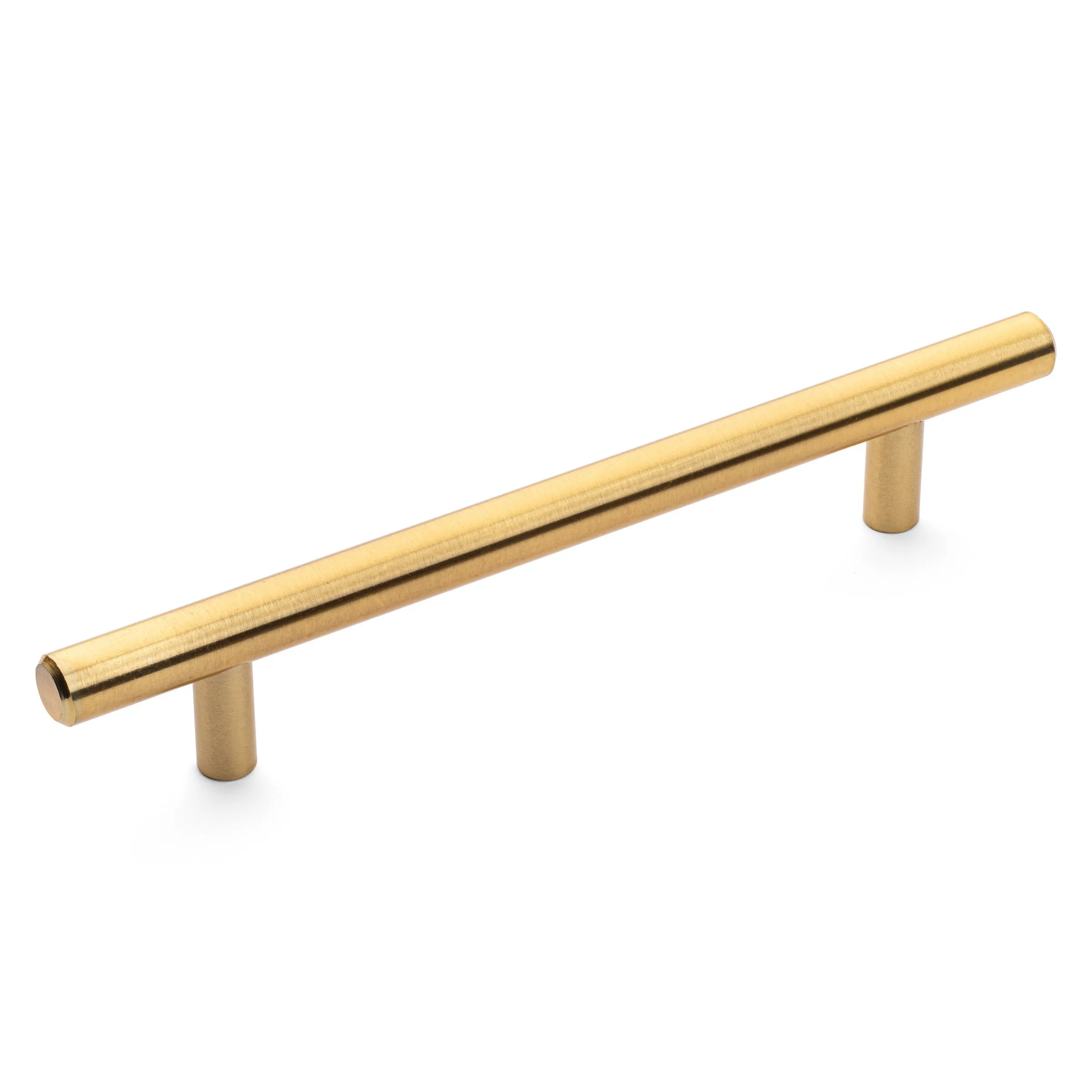 Diversa Brushed Brass Euro Style 5" (128mm) Cabinet Bar Pull - 25 PACK