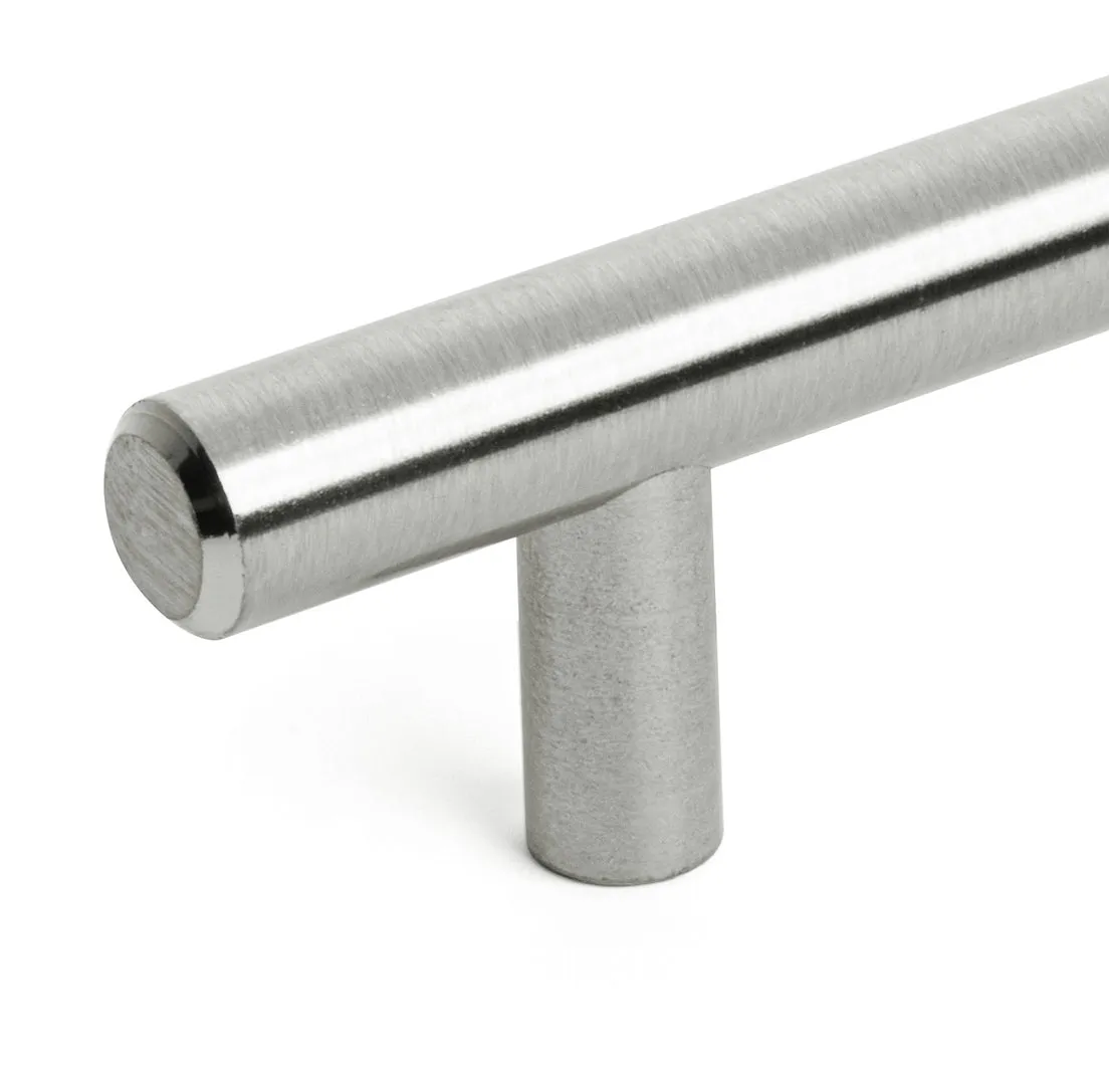 Diversa Brushed Satin Nickel Euro Style 5" (128mm) Cabinet Bar Pull - 10 PACK