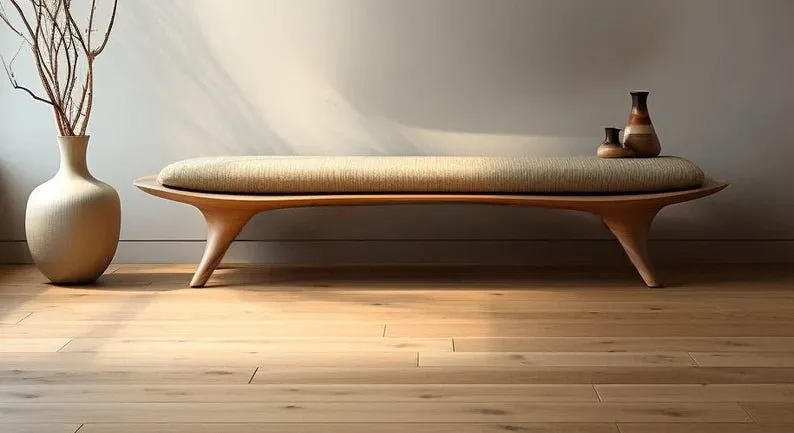 Handmade Designer Bench with Cushion