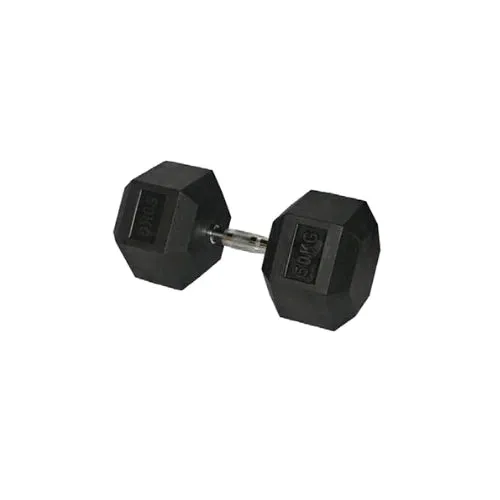 HCE Rubber Hex 35Kg Dumbbell