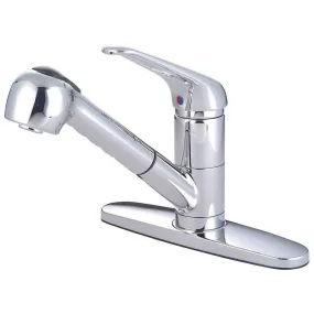 Kingston Brass KS881C Pull-Out Kitchen Faucet, Polished Chrome