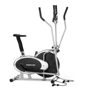 Non-impact 3-in-1 Elliptical Cross Trainer Bike with Heart Rate Monitor, PowerTrain