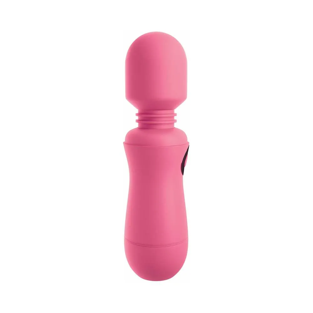 Pipedream OMG! Wands #Enjoy Silicone Rechargeable Flexible Vibrating Wand Pink