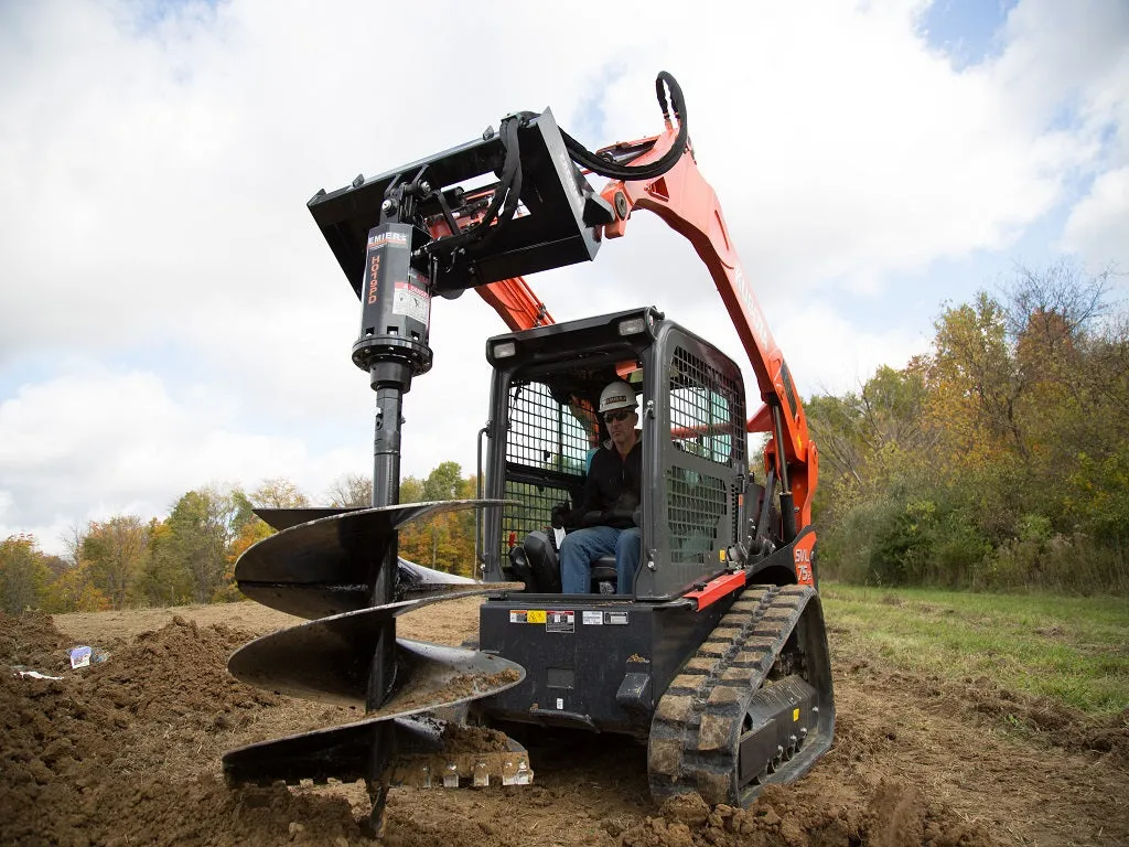 PREMIER auger drive for machines with universal skid steer coupler