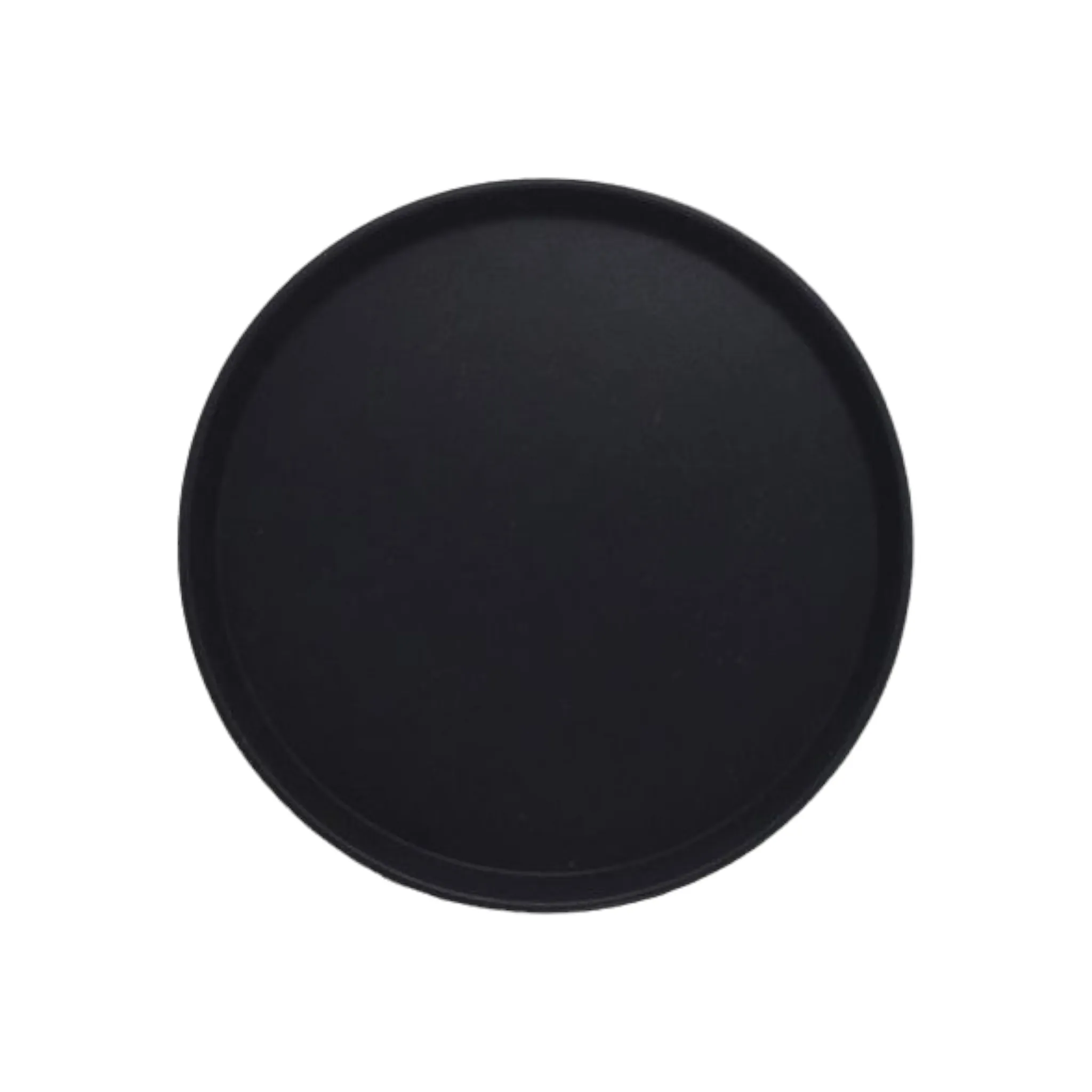 Serving Tray Non Slip Black Round 35.54cm 28126