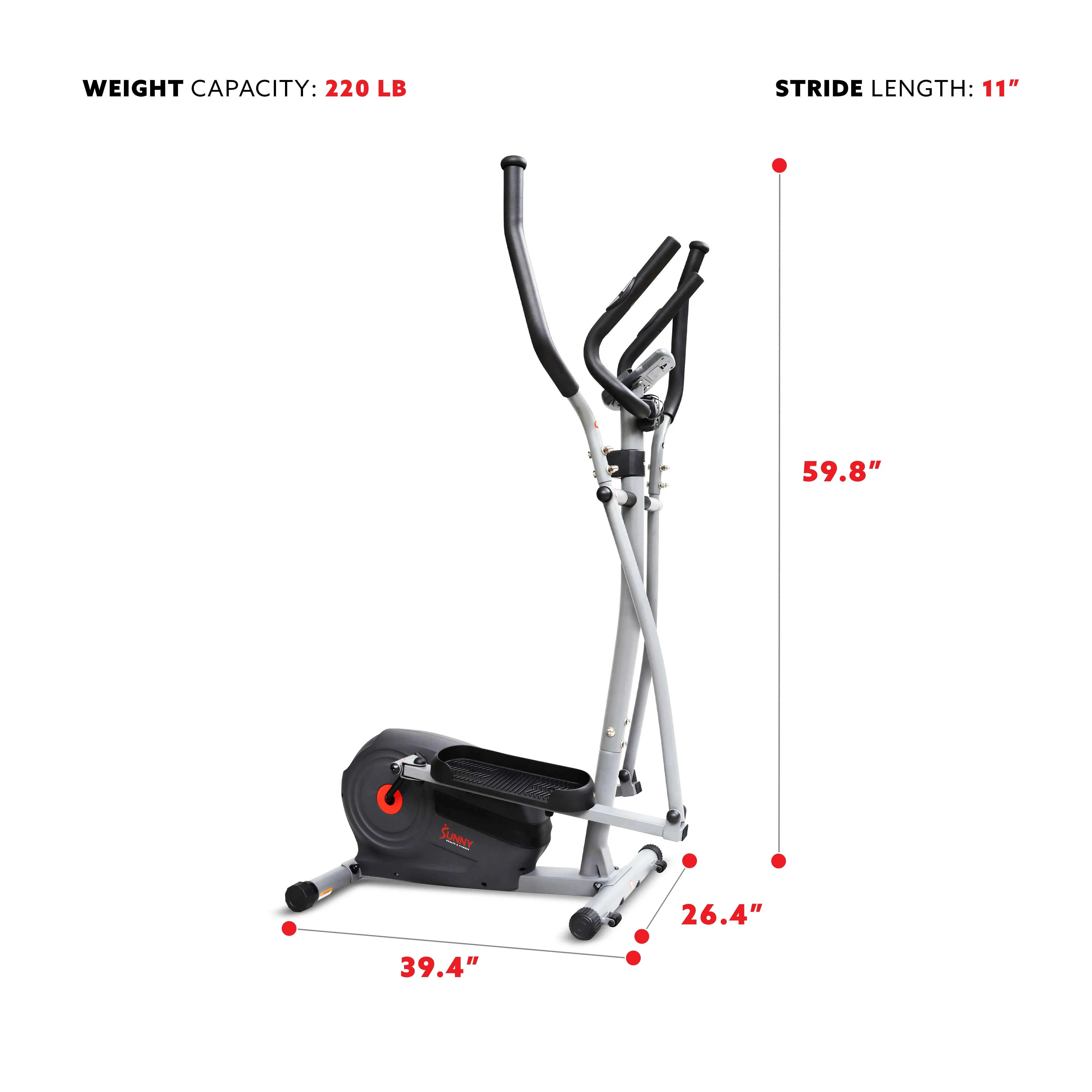 Smart Magnetic Elliptical with Exclusive SunnyFit® App Enhanced Bluetooth Connectivity