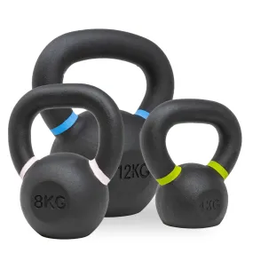 Strength Shop Cast Iron Kettlebells - Single Mould, Powder Coated, 4-64KG