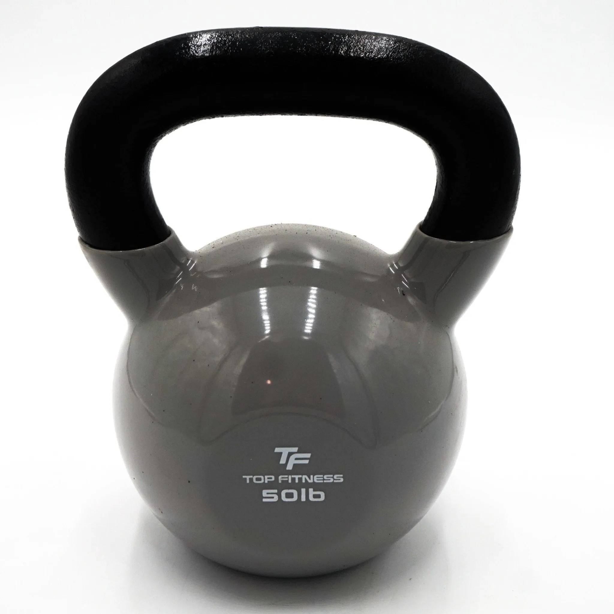 Top Fitness Vinyl Coated Kettlebell