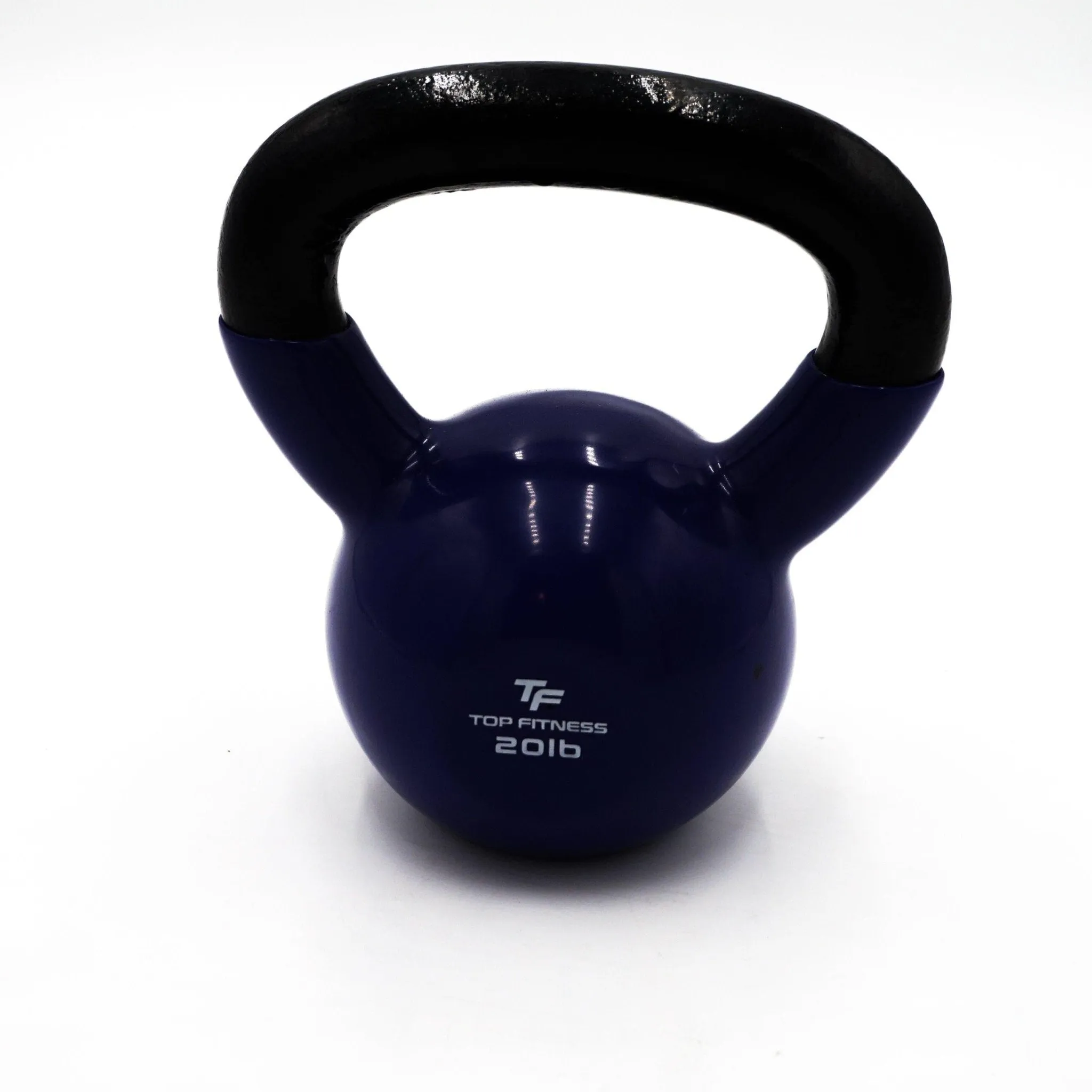 Top Fitness Vinyl Coated Kettlebell