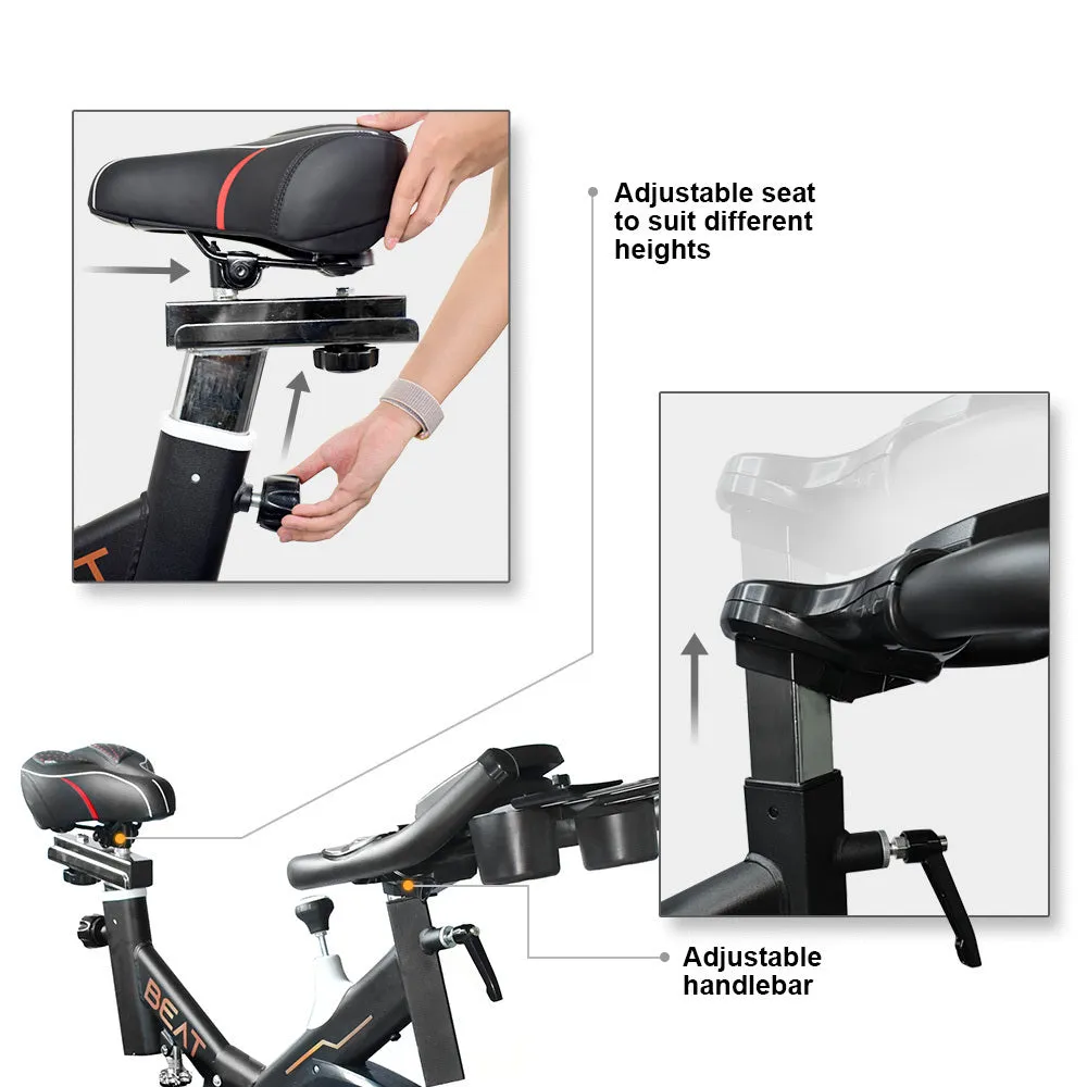 Trax Cadence Beat Stationary Bike Smooth and Quiet Belt Drive