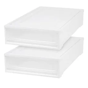 Under Bed Storage Stacking Drawer 2 Pack - 6.8 gal. (27 qt.)