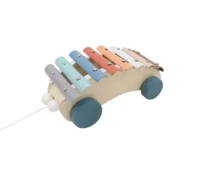 Wooden Pull Along Xylophone Rainbow